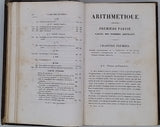 REYNAUD Antoine André Louis, (Baron) "Traité d'Arithmétique à l'usage des élèves qui se destinent à l'École Polytechnique, à la Marine, à l'École Militaire de Saint-Cyr et à l'École Forestière. Ouvrage adopté par l'Université"