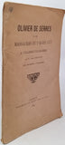 CHENIVESSE [Abbé] "Olivier de Serres et les massacres du 2 mars 1573 à Villeneuve de Berg"
