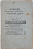 [Collectif] "Bulletin d'Histoire ecclésiastique et d'Archéologie religieuse des diocèses de Valence, Digne, Gap, Grenoble et Viviers Juillet-Aout 1882"