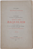 [Anonyme] [CHAPER Eugène] "Notice historique et bibliographique sur Antoine et Pierre Baquelier citoyens de Grenoble et les ouvrages qu'ils ont publiés au XVe et au XVIe siècles par un vieux bibliophile dauphinois"