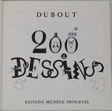 DUBOUT Albert "200 dessins"