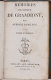 HAMILTON Antoine "Mémoires du Comte de Grammont"