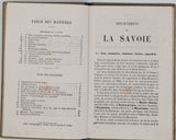 JOANNE Adolphe "Géographie du département de la Savoie"