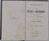 BERNARD Frédéric "Les Fêtes célèbres de l'Antiquité, du Moyen-Âge et des Temps Modernes"