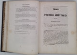 LAGRANGE Joseph Louis de "Théorie des fonctions analytiques contenant les principes du calcul différentiel, dégagés de toute considération d'infiniment petits, ..."