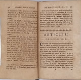 FORMEY Jean-Henri Samuel "Introduction générale aux sciences, avec les conseils pour former une bibliothèque peu nombreuse mais choisie. Cinquième édition, corrigée et augmentée d'un article des livres de commerce"