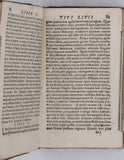 [TITE-LIVE] [Imprimé à Cahors] "Titi Livii, Romamanæ Historiæ Princips dedicadis primæ, Pars prima. Continens Librum I. II. III. IV. V."