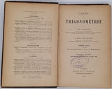 VACQUANT Charles, MACÉ DE LÉPINAY Auguste "Cours de trigonométrie - Première partie à l'usage des élèves de Première C et D et de Mathématiques"