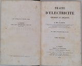 DE LA RIVE Auguste "Traité d'électricité théorique et appliquée"