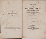 CUVIER Georges "Discours sur les révolutions de la surface du globe et sur les changements qu'elles ont produit dans le règne animal"