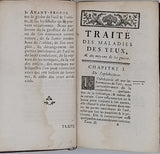 DESHAIS GENDRON Louis Florent "Traité des maladies des yeux, & des moyens & opérations propres à leur guérison"