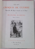 FLAMENG François "1914-1915. Croquis de guerre. Aquarelles et sépias exécutés sur le front" [à la suite] ROSTAND Edmond [illustrations BARBIER George] "La dernière nuit de Don Juan"