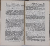 FILLASSIER Jean-Jacques (Abbé) "Eraste, ou l'Ami de la jeunesse; Entretiens familiers dans lesquels on donne aux Jeunes Gens de l'un & de l'autre sexe, des notions suffisantes sur la plupart des connaissances humaines,"