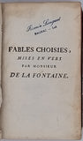 LA FONTAINE Jean de "FABLES CHOISIES, mises en vers par Monsieur de La Fontaine avec un nouveau commentaire par M. Coste, membre de la Société Royale de Londres"