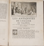 CATELLAN Jean de "LES ANTIQUITÉS DE L'ÉGLISE DE VALENCE avec des Réflexions sur ce qu'il y a de plus remarquable dans ces Antiquités"