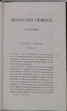 BERTHELOT Marcellin "La révolution chimique Lavoisier. Ouvrage suivi de notices et extraits des registres inédits de laboratoire de Lavoisier"