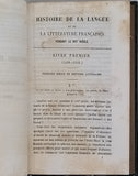 CHASLES Philarète "Etudes sur le seizième siècle en France précédées d'une Histoire de la Littérature et de la Langue françaises de 1470 à 1610"