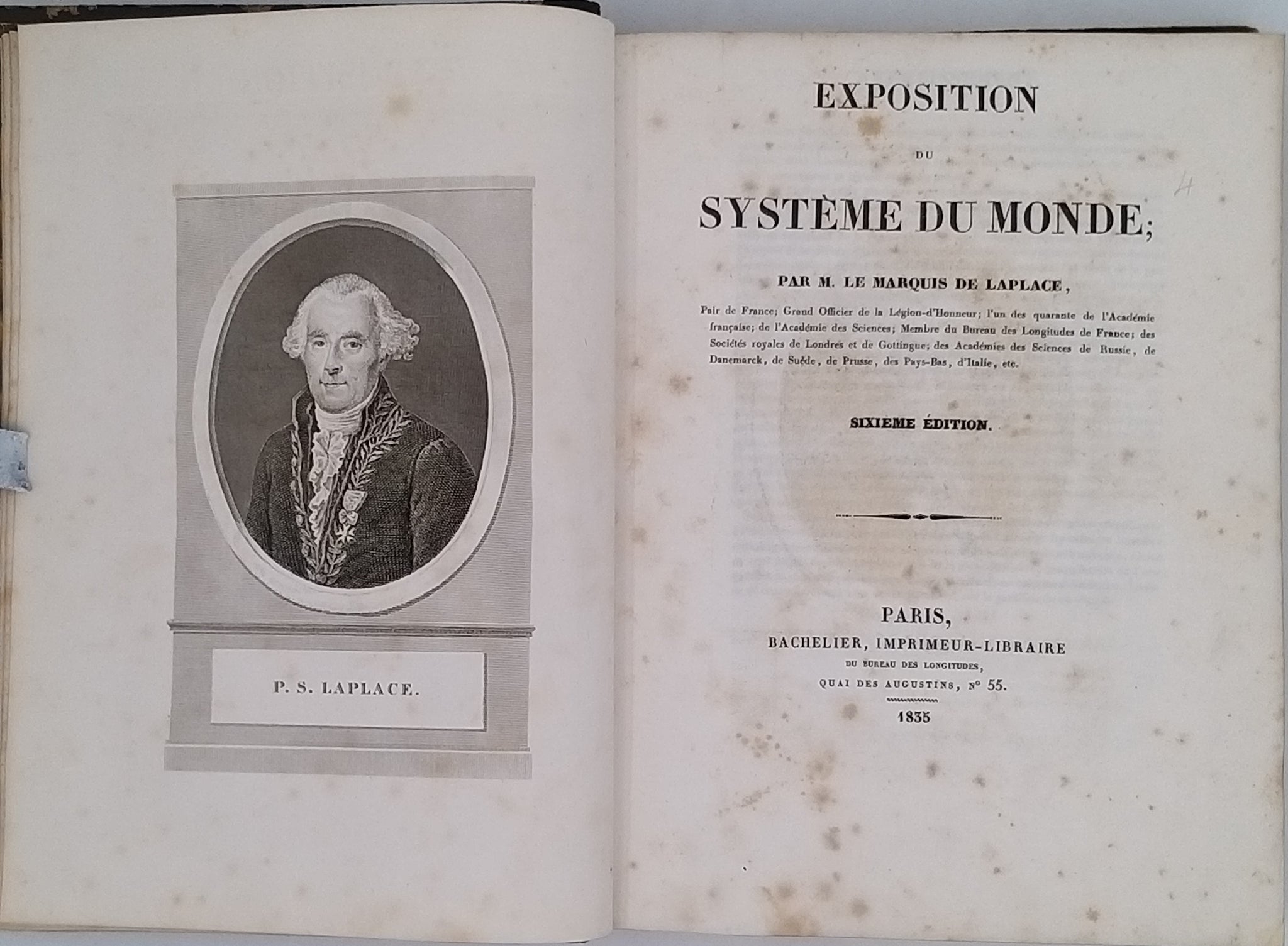 LAPLACE Pierre-Simon, marquis de 