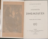 SACHOT Octave "Curiosités zoologiques"