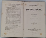 SCHMIDT Oscar "Descendance et Darwinisme"