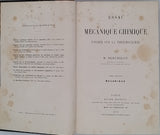 BERTHELOT Marcellin "Essai de mécanique chimique fondée sur la thermochimie" [2 volumes]