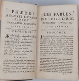 PHEDRE "LES FABLES DE PHEDRE Affranchi d'Auguste, Traduites en françois, Augmentées de huit Fables qui ne sont pas dans les éditions précédentes, Expliquées d'une manière très facile, avec des remarques"