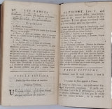 PHEDRE "LES FABLES DE PHEDRE Affranchi d'Auguste, Traduites en françois, Augmentées de huit Fables qui ne sont pas dans les éditions précédentes, Expliquées d'une manière très facile, avec des remarques"