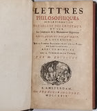 BOURGUET Louis "Lettres philosophiques sur la formation des Sels et des Crystaux et sur la Génération et le Mechanisme Organique des Plantes et des Animaux à l'occasion de la Pierre Bélemnite et de la Pierre Lenticulaire"