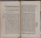 BOURGUET Louis "Lettres philosophiques sur la formation des Sels et des Crystaux et sur la Génération et le Mechanisme Organique des Plantes et des Animaux à l'occasion de la Pierre Bélemnite et de la Pierre Lenticulaire"