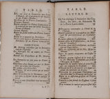 BOURGUET Louis "Lettres philosophiques sur la formation des Sels et des Crystaux et sur la Génération et le Mechanisme Organique des Plantes et des Animaux à l'occasion de la Pierre Bélemnite et de la Pierre Lenticulaire"