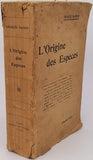 DARWIN Charles "L'ORIGINE DES ESPÈCES AU MOYEN DE LA SÉLECTION NATURELLE OU LA LUTTE POUR L'EXISTENCE DANS LA NATURE"