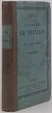 BAUME Victor, POIRRIER C. "ABRÉGÉ DES LECONS ELEMENTAIRES DE PHYSIQUE"