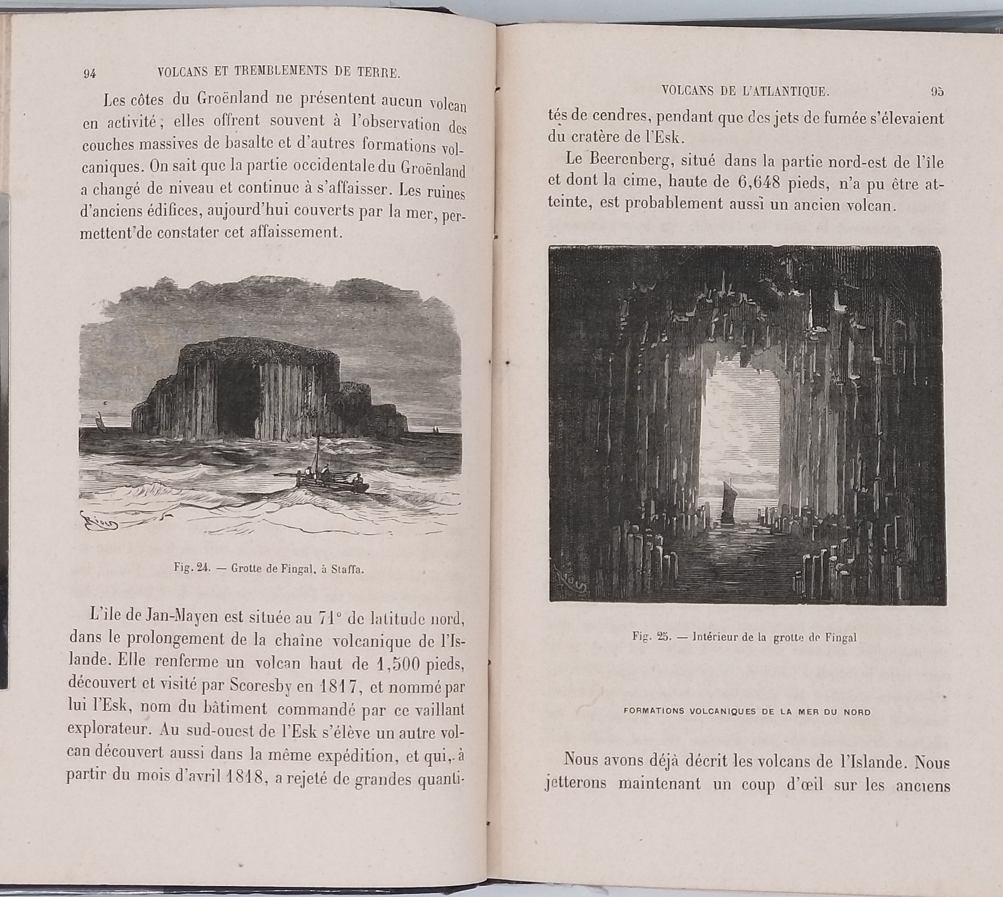 Volcans Et Tremblements De Terre – Zurcher Et Margollé – Édition 1877 – Bon état