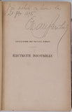 MONNIER Démétrius "ELECTRICITE INDUSTRIELLE - PRODUCTION ET APPLICATIONS - COURS PROFESSÉ À L'ECOLE CENTRALE DES ARTS ET MANUFACTURES"