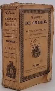 VERGNAUD Armand-Denis "Manuel de Chimie ou précis élémentaire de cette science dans l'état actuel de nos connaissances suivi d'un Dictionnaire de Chimie par M. Riffault"