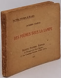 SALÈVE Jacques "Des Poèmes sous la lampe"