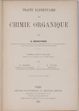 BERNTSHEN Heinrich August "Traité élémentaire de Chimie Organique"