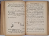 JOANNIS Alexandre "Cours élémentaire de chimie : professé à la Faculté des sciences de Paris pour les Candidats au certificat d'études physiques, chimiques et naturelles (P. C. N.)"