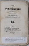 HERVIEU Jean-Louis-François [Abbé] "ESSAI SUR L'ELECTRICITE ATMOSPHERIQUE Et son influence sur les phénomènes météorologiques"