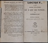 CONDILLAC "Logique ou les premiers développemens de l’art de penser" relié à la suite DUMARSAIS "Logique ou réflexions sur les principales opérations de l’esprit"