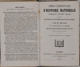 ZELLER M. "Précis élémentaire d'Histoire Naturelle (Minéralogie, Botanique, Zoologie) à l'usage des Institutions et des autres Etablissements d'instruction publique"