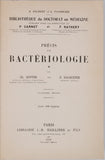 DOPTER Charles, SACQUEPEE Ernest "PRECIS DE BACTERIOLOGIE"