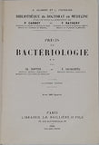 DOPTER Charles, SACQUEPEE Ernest "PRECIS DE BACTERIOLOGIE"