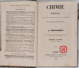 BOUCHARDAT Apollinaire "Chimie élémentaire avec ses principales applications aux arts et à l'industrie."