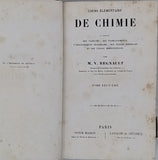 REGNAULT Henri Victor "Cours élémentaire de Chimie à l'usage des Facultés, des établissements d'enseignement secondaire, des écoles normales et des écoles industrielles"