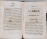 REGNAULT Henri Victor "Cours élémentaire de Chimie à l'usage des Facultés, des établissements d'enseignement secondaire, des écoles normales et des écoles industrielles"