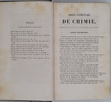 LASSAIGNE Jean Louis "Abrégé élémentaire de chimie inorganique et organique considérée comme science accessoire à l'étude de la médecine, de la pharmacie et de l'histoire naturelle"