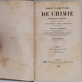 LASSAIGNE Jean Louis "Abrégé élémentaire de chimie inorganique et organique considérée comme science accessoire à l'étude de la médecine, de la pharmacie et de l'histoire naturelle"