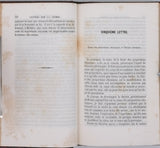 LIEBIG Justus "Lettres sur la Chimie considérée dans ses applications à l'Industrie, à la Physiologie et à l'Agriculture"