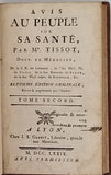 TISSOT Samuel-Auguste "AVIS AU PEUPLE SUR SA SANTÉ" [Deuxième tome seul]